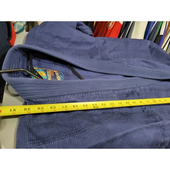 Inverted Gear Panda Brazilian Jiu Jitsu Kimono Adult Sz A2 Medium/ LRG Blue - Picture 12 of 13
